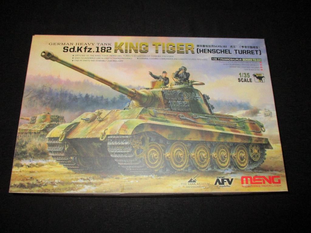 H-223,MENG 1-35,NO,TS-031,German Heavy Tank Sd.Kfz.182 King, Overige merken, 1:32 tot 1:50, Overige typen, Nieuw
