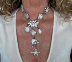 Otazu ketting , swarovski, Met kristal, Overige materialen, Gebruikt, Ophalen of Verzenden