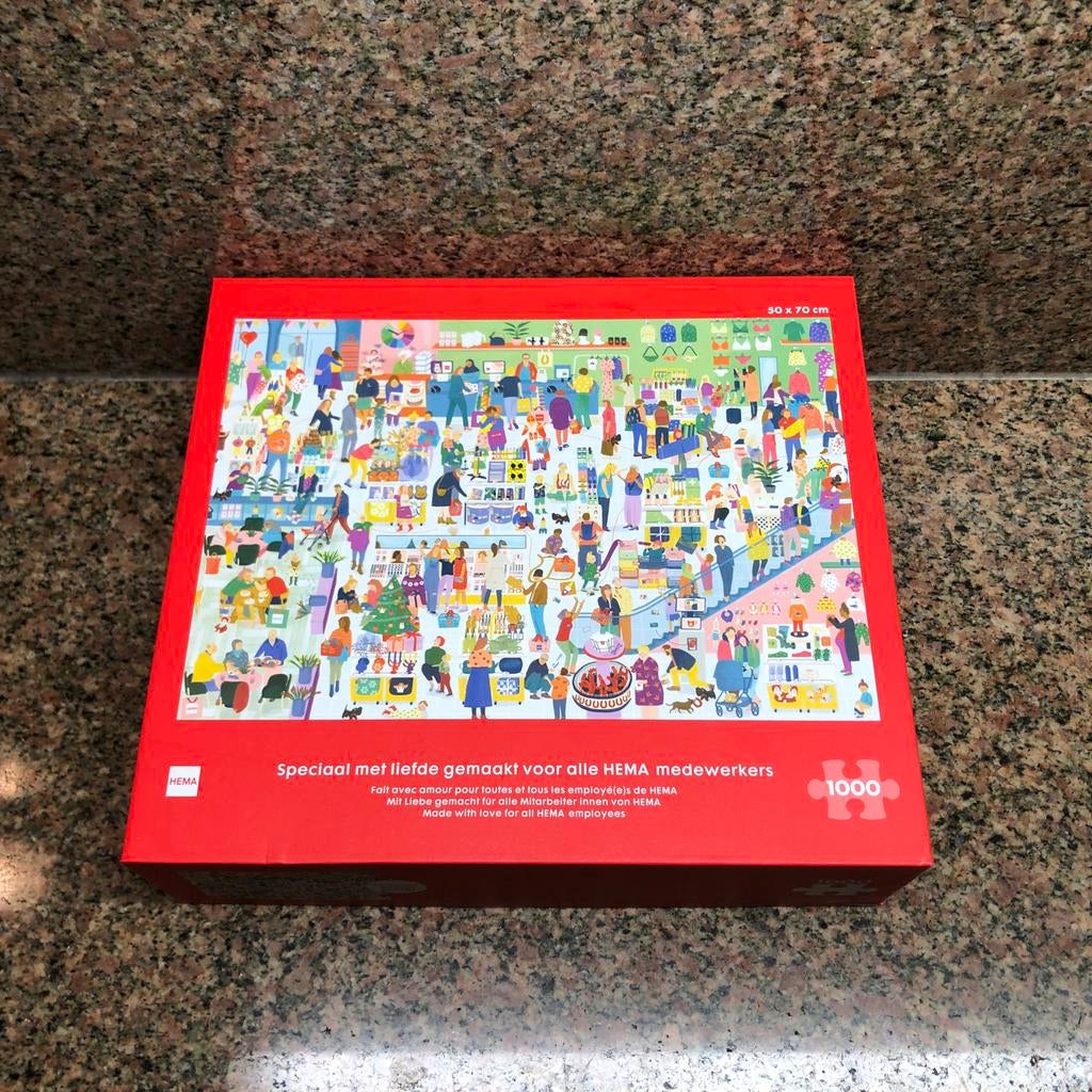 HEMA puzzel 1000 stukjes, Ophalen of Verzenden, 500 t/m 1500 stukjes, Nieuw, Legpuzzel
