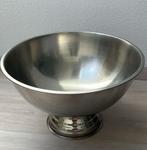 Metalen decoratie schaal hoogte 24 cm Diameter 40 cm, Overige materialen, Schaal, Rond, Ophalen of Verzenden