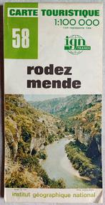 IGN kaart Rodez Mende (1:100.000) 1976, Frankrijk, Landkaart, 1800 tot 2000, Ophalen