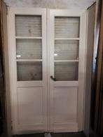 221,5hx131br smalle set dubbele deuren met glas, Ophalen