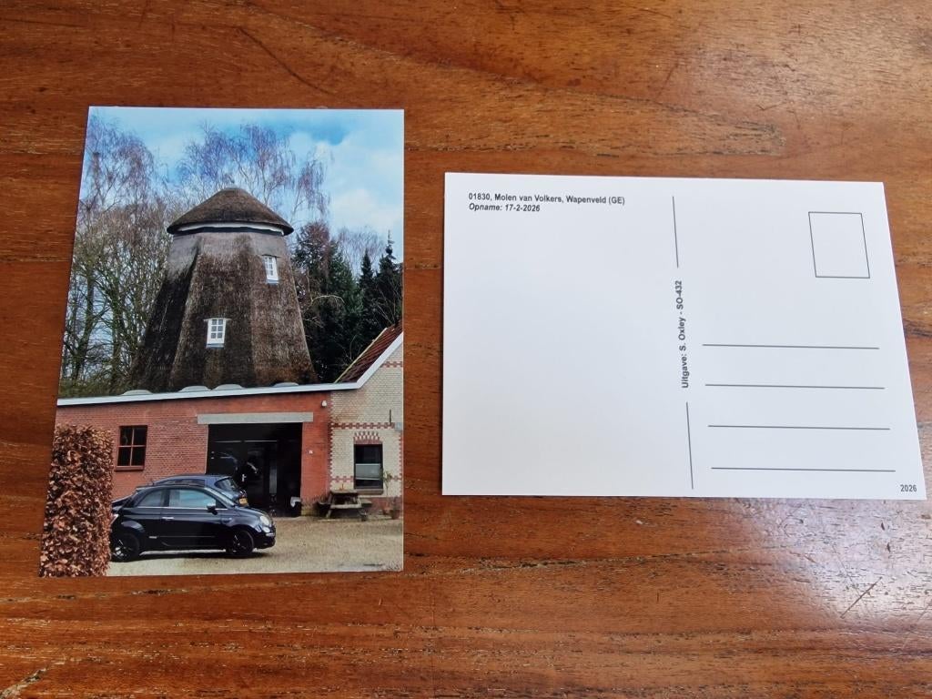 Wapenveld - Heerde	Molen van Volkers, Ophalen of Verzenden, 1980 tot heden, Ongelopen, Gelderland