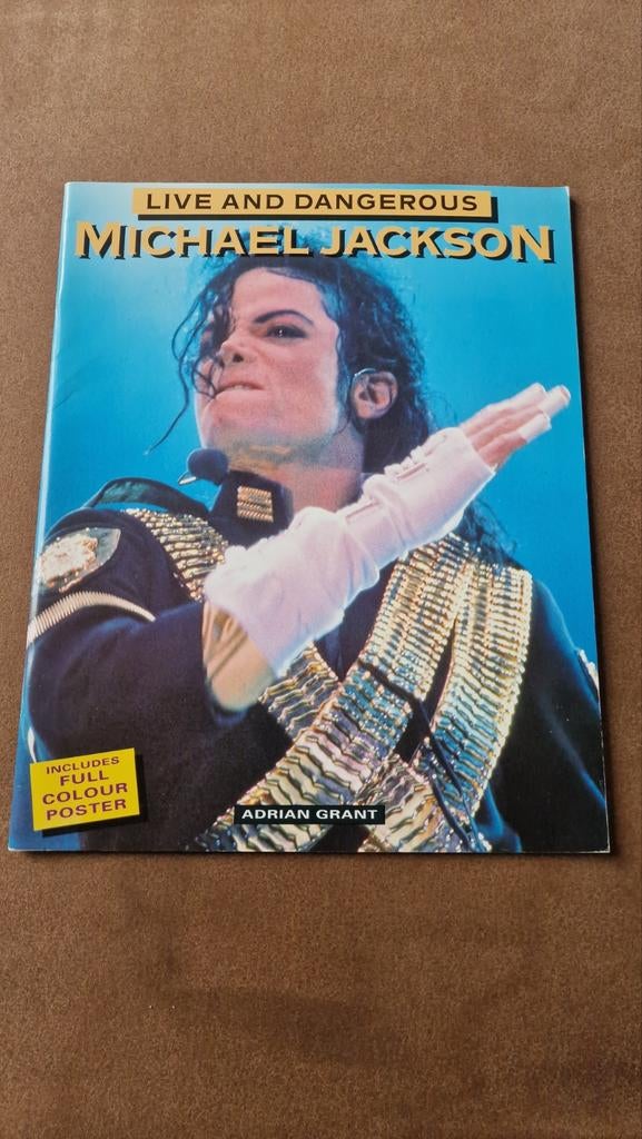 Michael Jackson Live &; Dangerous concert boek + poster, Verzamelen, Ophalen of Verzenden