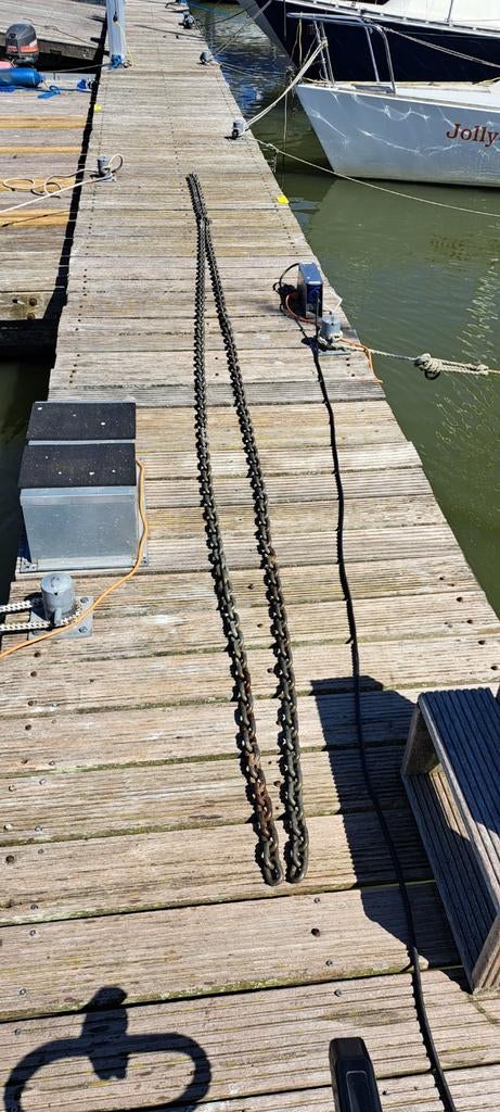10 meter ankerketting 12mm, Watersport en Boten, Ophalen, Lijn of Blok