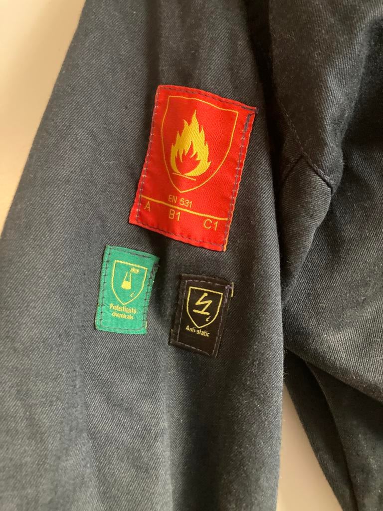 B1C1 Brand-&chemische stoffen werende Overal maat 48, Ophalen of Verzenden, Gebruikt