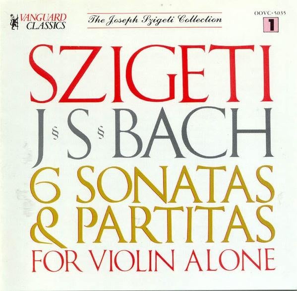 bach, joseph szigeti 2 cdbox, Verzenden, Barok, Zo goed als nieuw, Overige typen