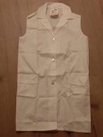 👨🏻‍🍳Vintage: Eva mouwloos keukenschort - Uniek🏷️€7,50-, Ophalen of Verzenden, Zo goed als nieuw, Wit, Schort