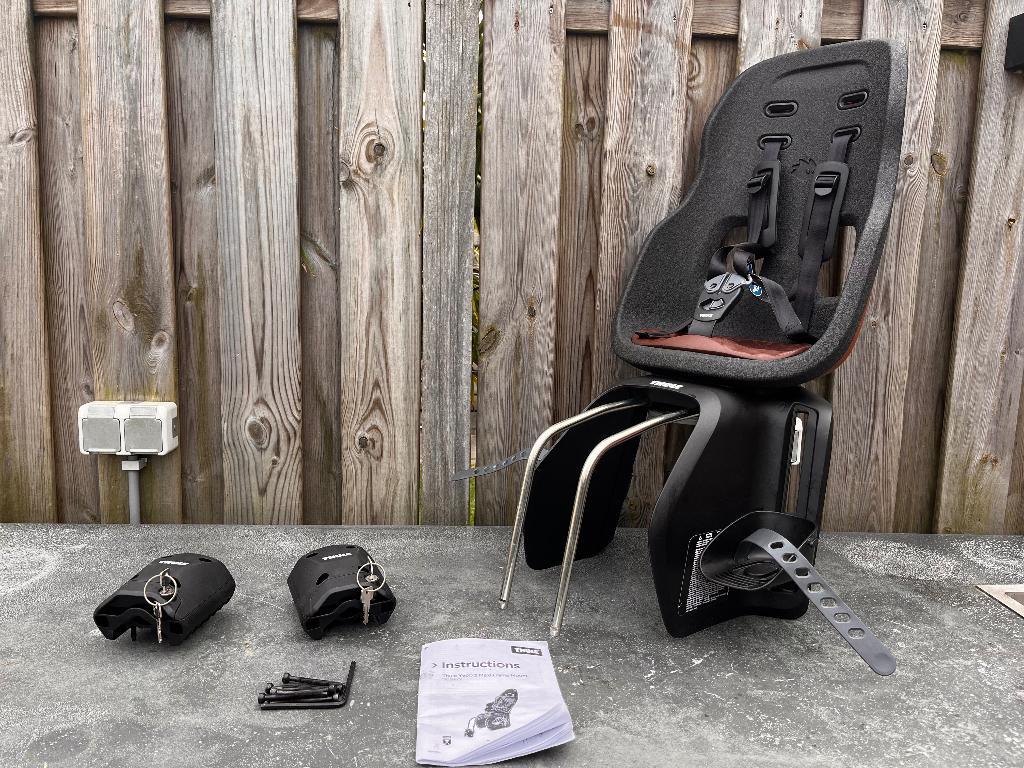 Thule Yepp Nexxt 2 maxi frame mount (chocolate brown), Fietsen en Brommers, Fietsaccessoires | Fietsstoeltjes, Ophalen, Achterzitje