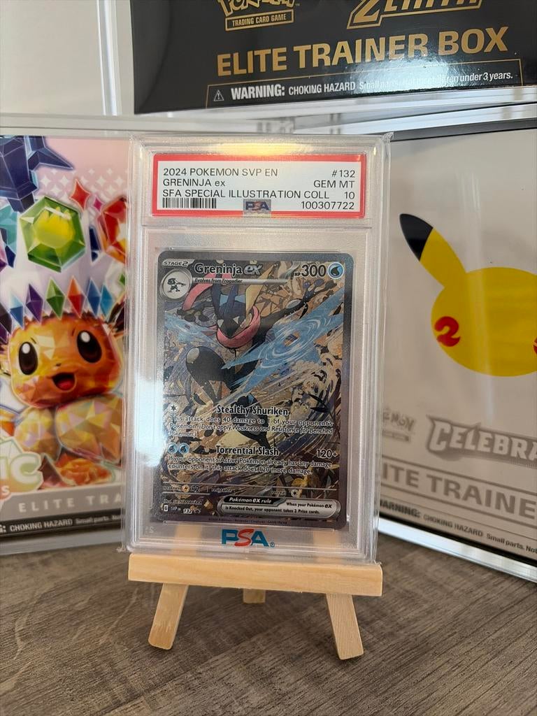 Greninja ex 132 PSA 10 Gem Mint, Ophalen of Verzenden, Nieuw, Losse kaart