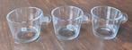 3 Nespresso glazen koffiekopjes Inhoud 150 ml, Huis en Inrichting, Ophalen of Verzenden