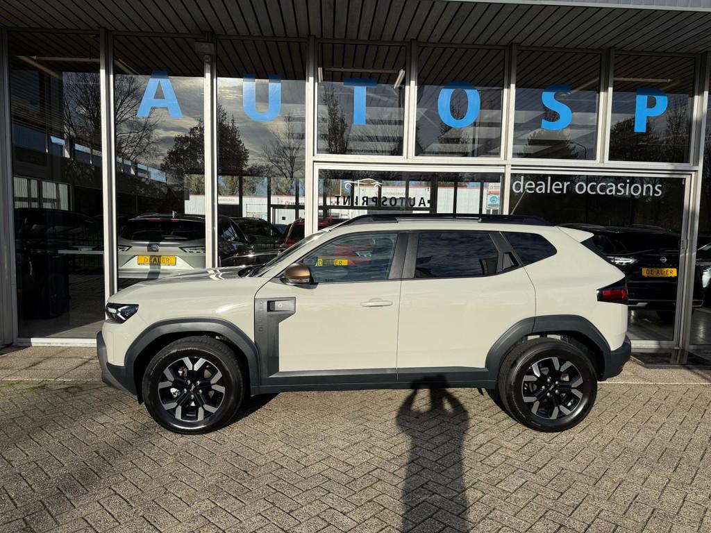Dacia Duster 1.6 Hybrid 140 Extreme / ACHTERUITRIJCAMERA / C, Auto's, Dacia, Gebruikt, Zwart, Duster, Leder en Stof
