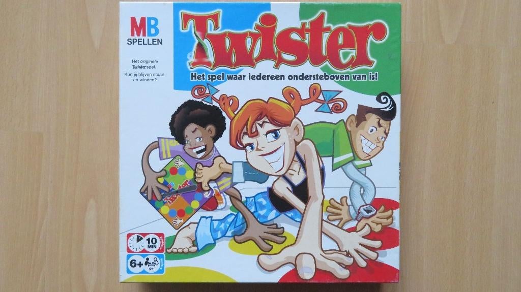 Het originele Twister spel, Een of twee spelers, Ophalen of Verzenden, Gebruikt, MB Spellen