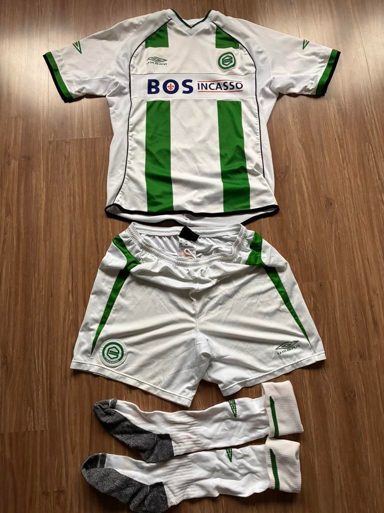 Vintage fc Groningen voetbalset maat M voetbalshirt 20062007, Maat M, Ophalen of Verzenden, Gebruikt, Shirt