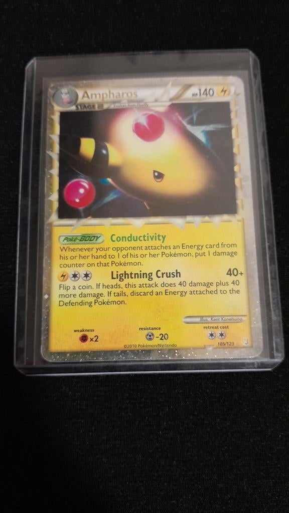 Ampharos 105/123, Ophalen of Verzenden, Zo goed als nieuw, Losse kaart