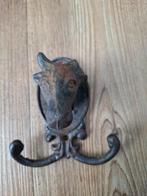 Gietijzeren kapstokje koe - 10x9x6 cm, Ophalen of Verzenden, Gebruikt, Metaal, Wandhaken