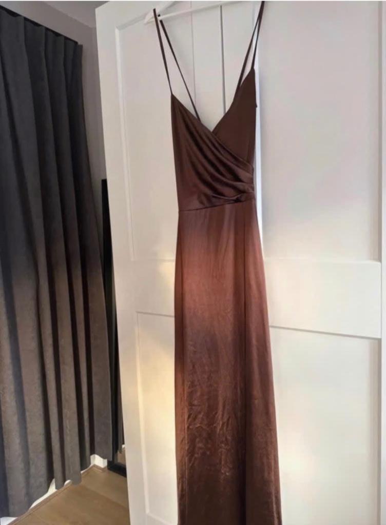 Bruine Galajurk van Roco Fashion (Maat 38), Maat 38/40 (M), Galajurk, Bruin, Roco Fashion