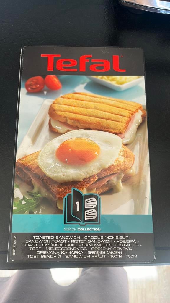 Tefal croque monsieur platen snack collection, Ophalen of Verzenden, Uitneembare platen, Gebruikt