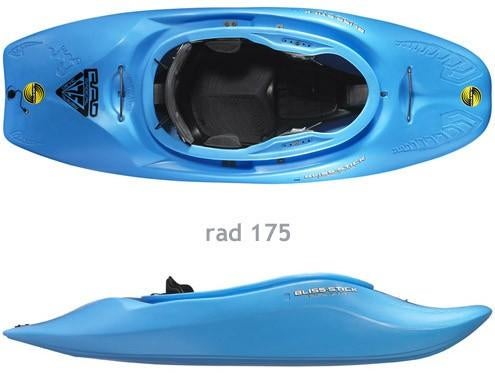 Bliss Stick RAD 195 Wildwater Freestyle Kajak, Ophalen, Gebruikt, 1-persoons