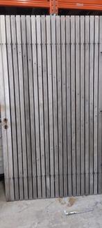 Exclusieve Fraké Poortdeur - Stalen Frame - 120x210 | Z.G.A., Ophalen, Hout, Minder dan 3 meter, 1 tot 2 meter