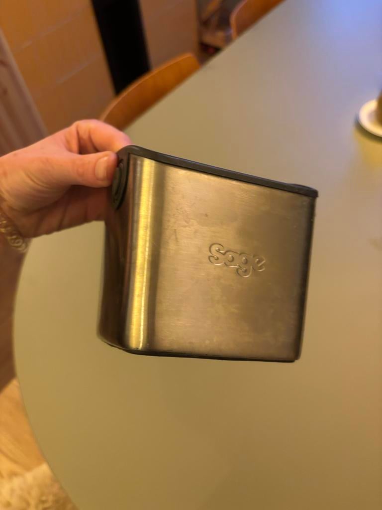 Sage afklopbak espresso, Zilver, Ophalen of Verzenden, Metaal, Overige merken