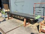 Zeer grote zware tafel (2x), Ophalen, Gebruikt, Rechthoekig, Metaal