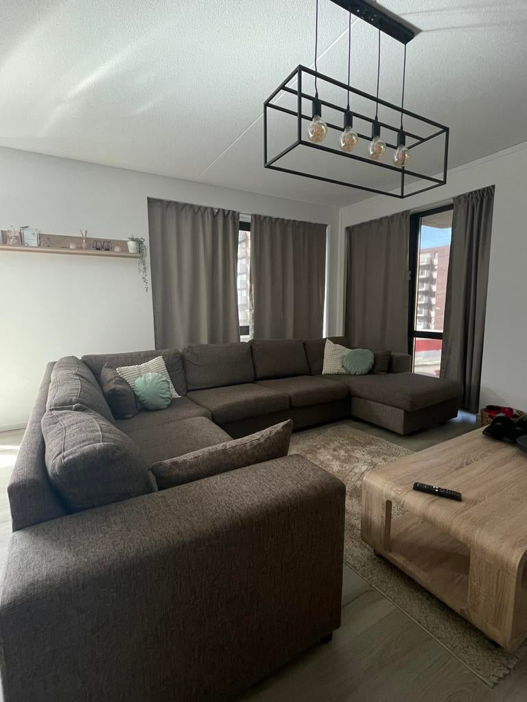 Bank u vormig, Ophalen of Verzenden, Gebruikt, Twijfelaar, Bruin