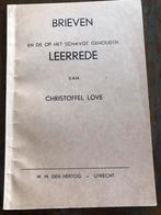 Brieven en een leerrede door Christoffel Love, Ophalen of Verzenden