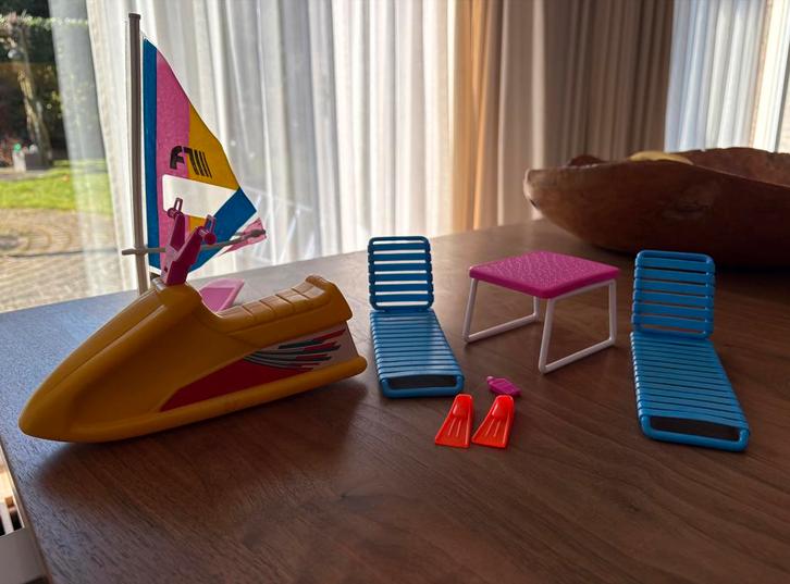 Mattel Barbie Tropical Hawaiian surf set jaren 80, Kinderen en Baby's, Speelgoed | Poppen, Gebruikt, Barbie, Ophalen