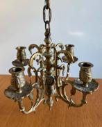Antieke Franse kroonluchter / kandelaar - messing design, Antiek en Kunst, Ophalen of Verzenden, Koper of Brons