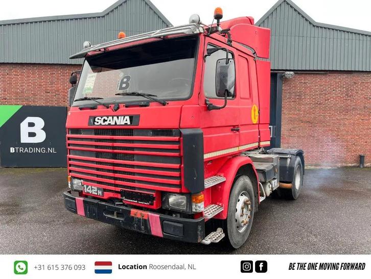 Scania R142-V8 - Spring/Spring - NO rust - 40.968 (bj 1986), Auto's, Vrachtwagens, Bedrijf, Te koop, Scania, Diesel, Handgeschakeld