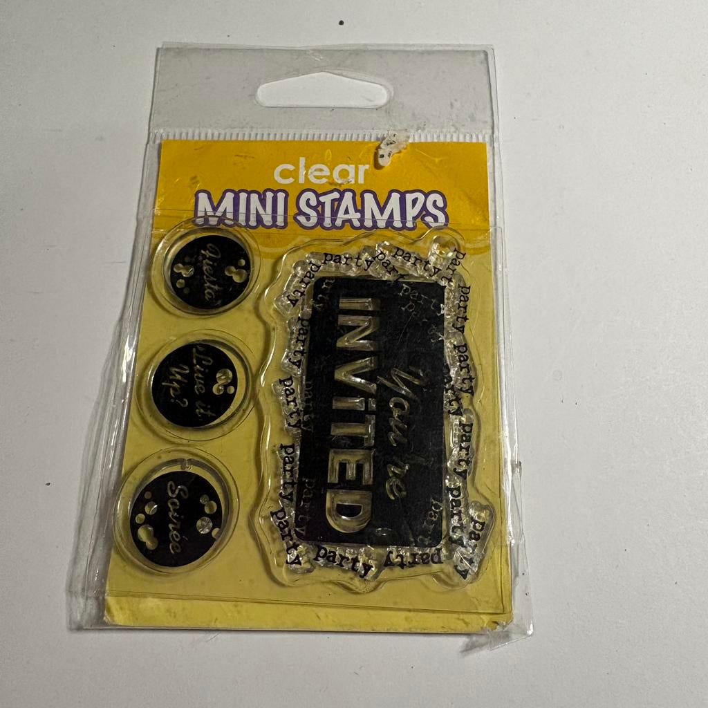 C Stempel clear mini stamps, Ophalen of Verzenden, Zo goed als nieuw, Clearstamp