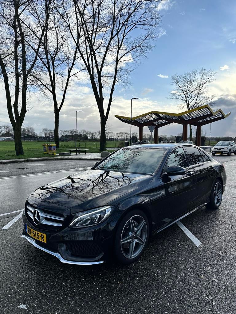 Mercedes-Benz C-Klasse C200 d 136pk 9G-TRONIC Km stand: 182k, Auto's, Mercedes-Benz, Automaat, 1800 kg, 4 cilinders, Zwart