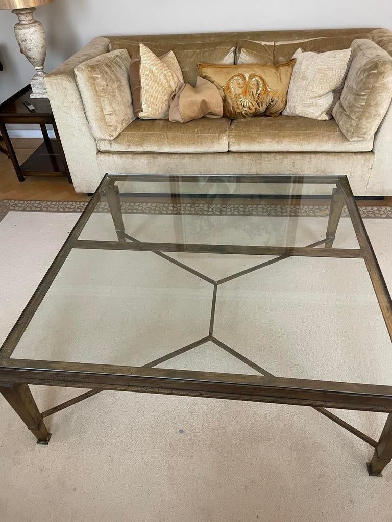 Exclusieve salontafel, Huis en Inrichting, Tafels | Salontafels, Ophalen, Vierkant, Nieuw, Glas