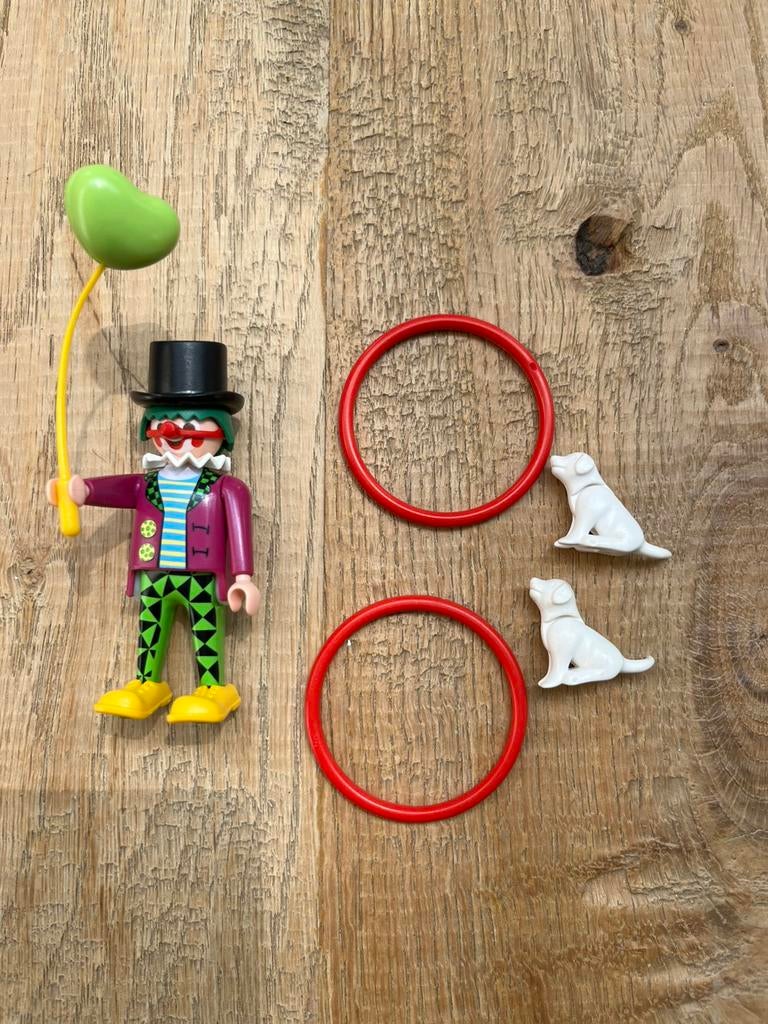 Playmobil. Clown met hondjes, Ophalen of Verzenden, Zo goed als nieuw