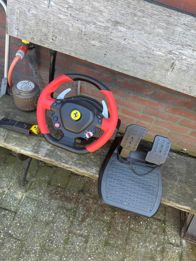 Thrustmaster 458 Spyder racing set, Spelcomputers en Games, Spelcomputers | Xbox | Accessoires, Zo goed als nieuw, Xbox Series X