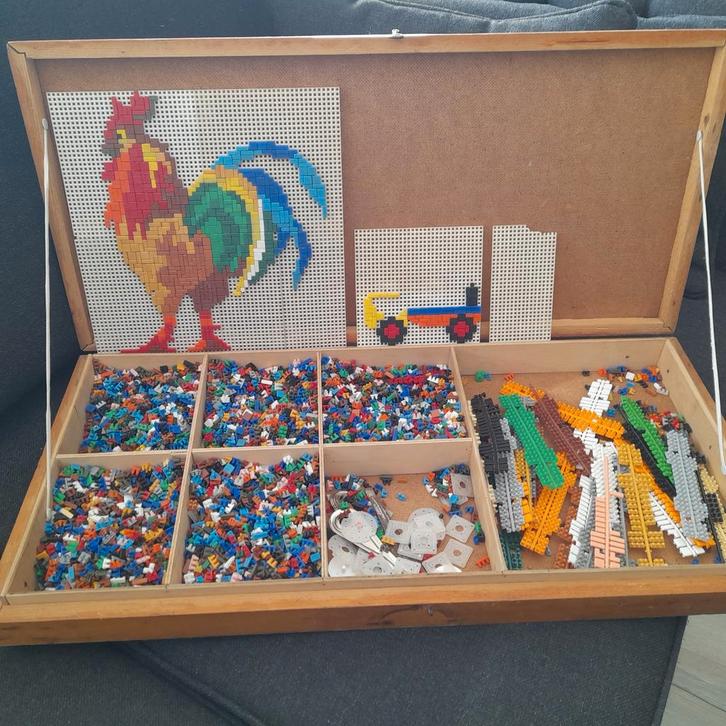 Prestofix ministeck volle kist met voorbeelden, Verzamelen, Speelgoed, Gebruikt, Ophalen of Verzenden