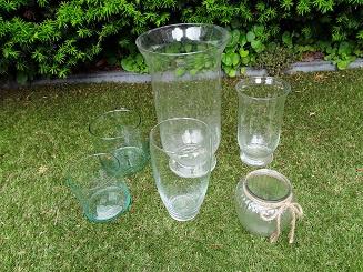 VAZEN, glas, allerlei, Ophalen, Overige kleuren, Minder dan 50 cm, Glas