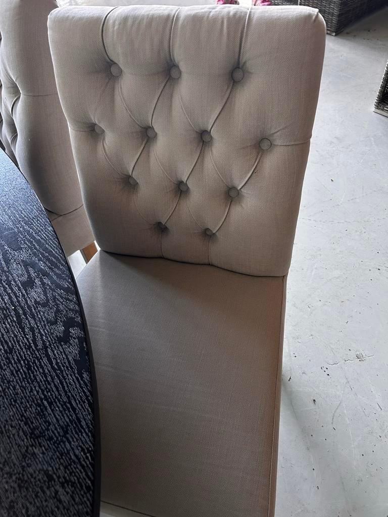 Super mooie Landelijk eetkamerset met 4 stoelen - Nieuwstaat, Huis en Inrichting, Tafels | Eettafels, ., ., Teakhout, Ophalen of Verzenden