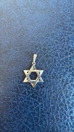 925 sterling zilver hanger Davidster Magan, Gebruikt, Ophalen of Verzenden, Kruis of Symbool, Zilver