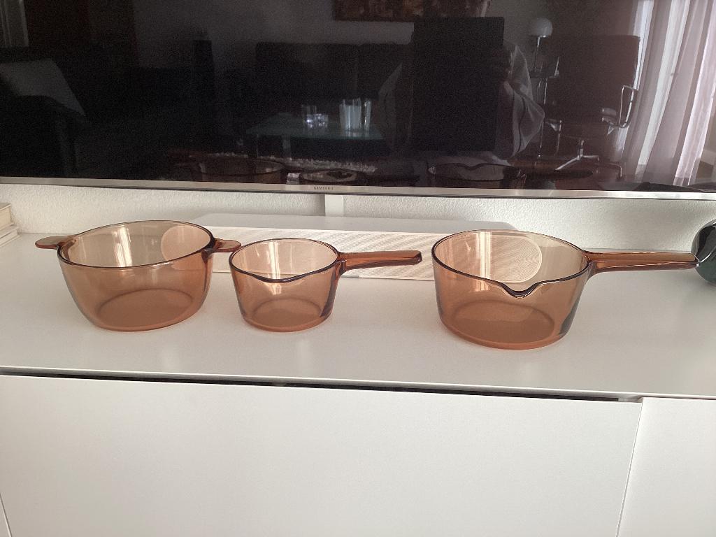 Corning ware Vision vintage MCM pannen, Ophalen, Overige materialen