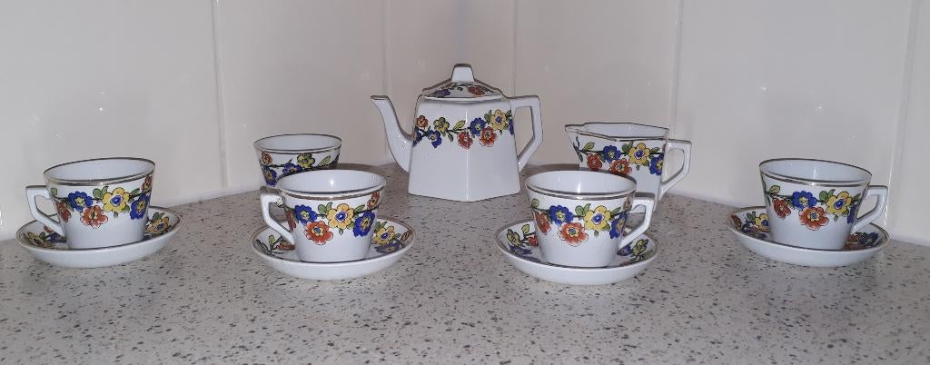 Antiek Engels Poppen Serviesje Anno 1850, Antiek en Kunst, Ophalen of Verzenden