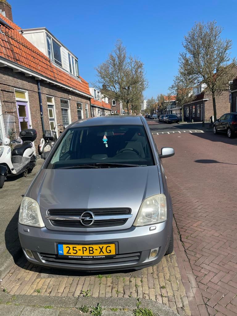 Opel Meriva 1.6 16V 2004 Grijs, Auto's, Voorwielaandrijving, 4 cilinders, 100 pk, 1200 kg