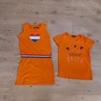 Oranje t-shirt en jurkje maat 122-128 meisje, Ophalen of Verzenden, Zo goed als nieuw, Kleding