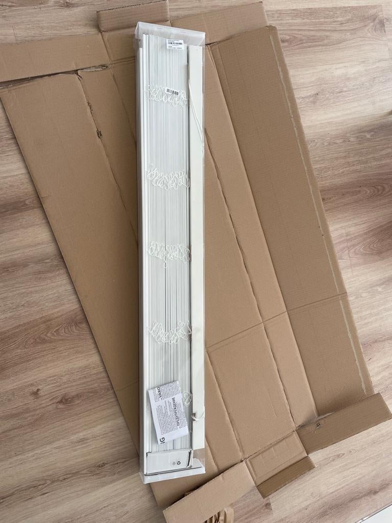 Witte kunststof jaloezieën (120 cm breed - 175cm hoog), Huis en Inrichting, 100 tot 150 cm, Wit, Nieuw, Ophalen of Verzenden