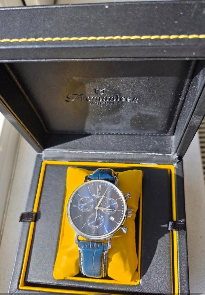 Fromanteel horloge heren, Sieraden, Tassen en Uiterlijk, Horloges | Heren, Overige merken, Leer, Polshorloge, Ophalen of Verzenden