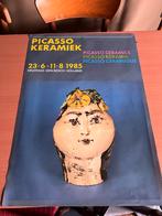Poster Picasso Keramiek 1985, Deurposter of groter, Ophalen of Verzenden, Reclame, Rechthoekig Staand