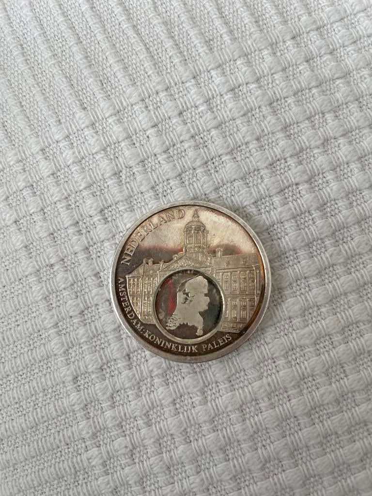 Nederland Koning Willem III Koninklijk Paleis Munt, Ophalen of Verzenden, Koning Willem III, Overige waardes, Losse munt