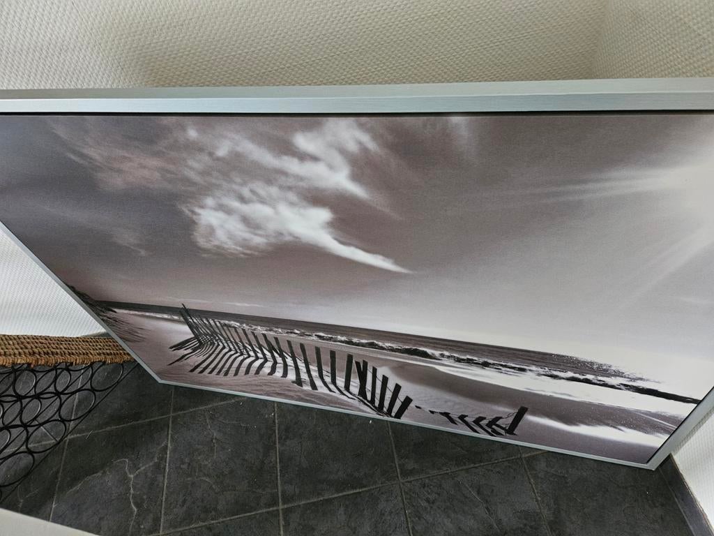 Ikea foto schilderij strand/duinen sepia met frame 140cm, Ophalen of Verzenden