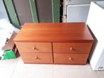 Houten commode met lades, Ophalen, Gebruikt, Vintage, 50 tot 100 cm